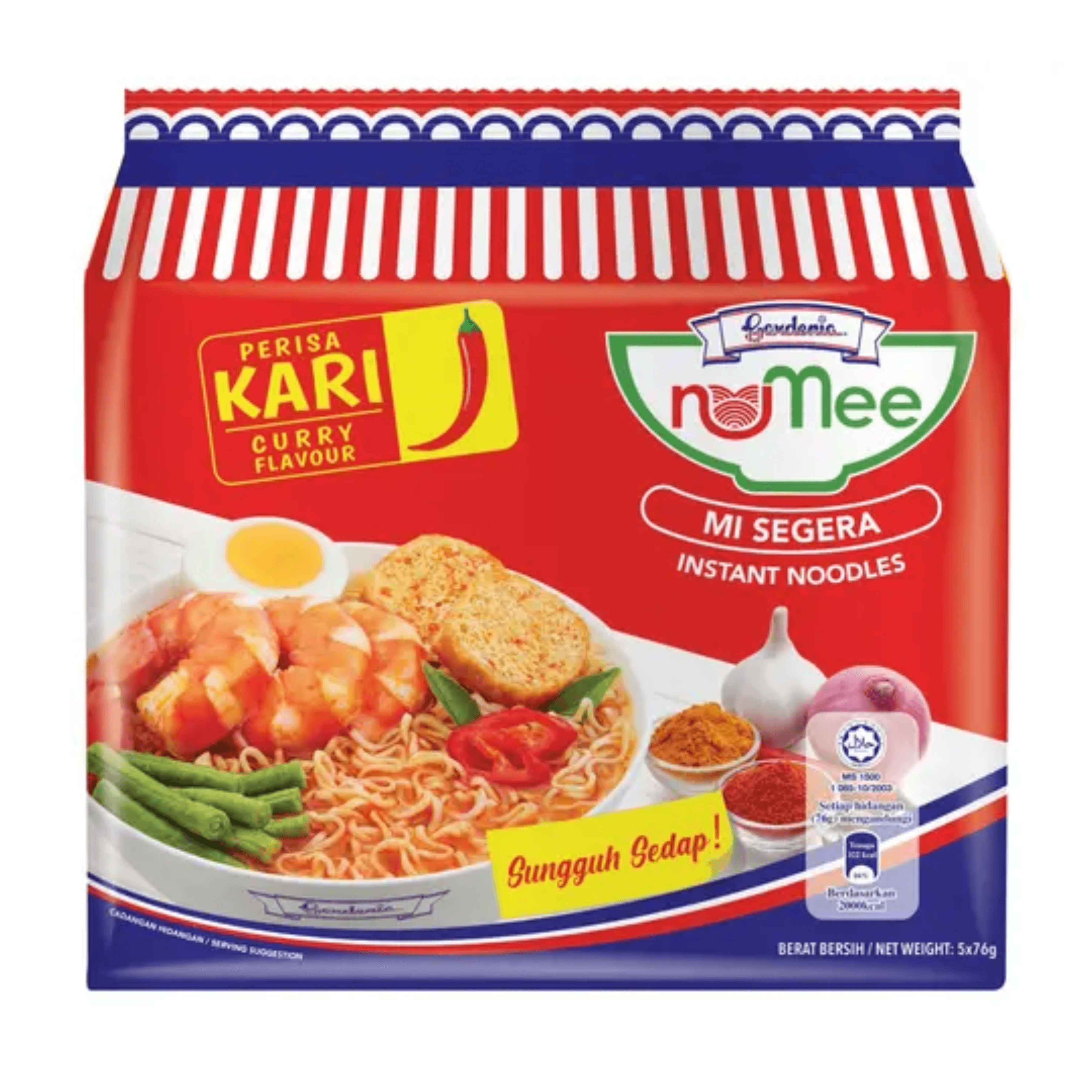 Numee Instant Noodle Curry Flavour * 76g x 5