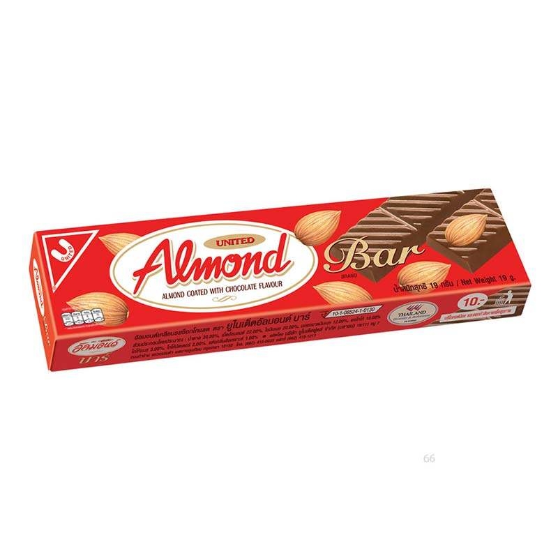 United Almond Chocolate Bar * 19G