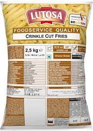 10mm Lutosa Frozen Chips 4x2.5kg (Box)